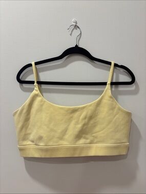 Buff Bunny Collection Butter Yellow Fleece Bralette XXLarge